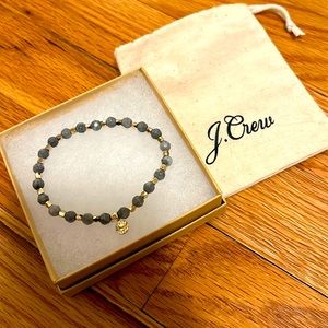 New in Box Gold and blue beaded JCrew bracelet